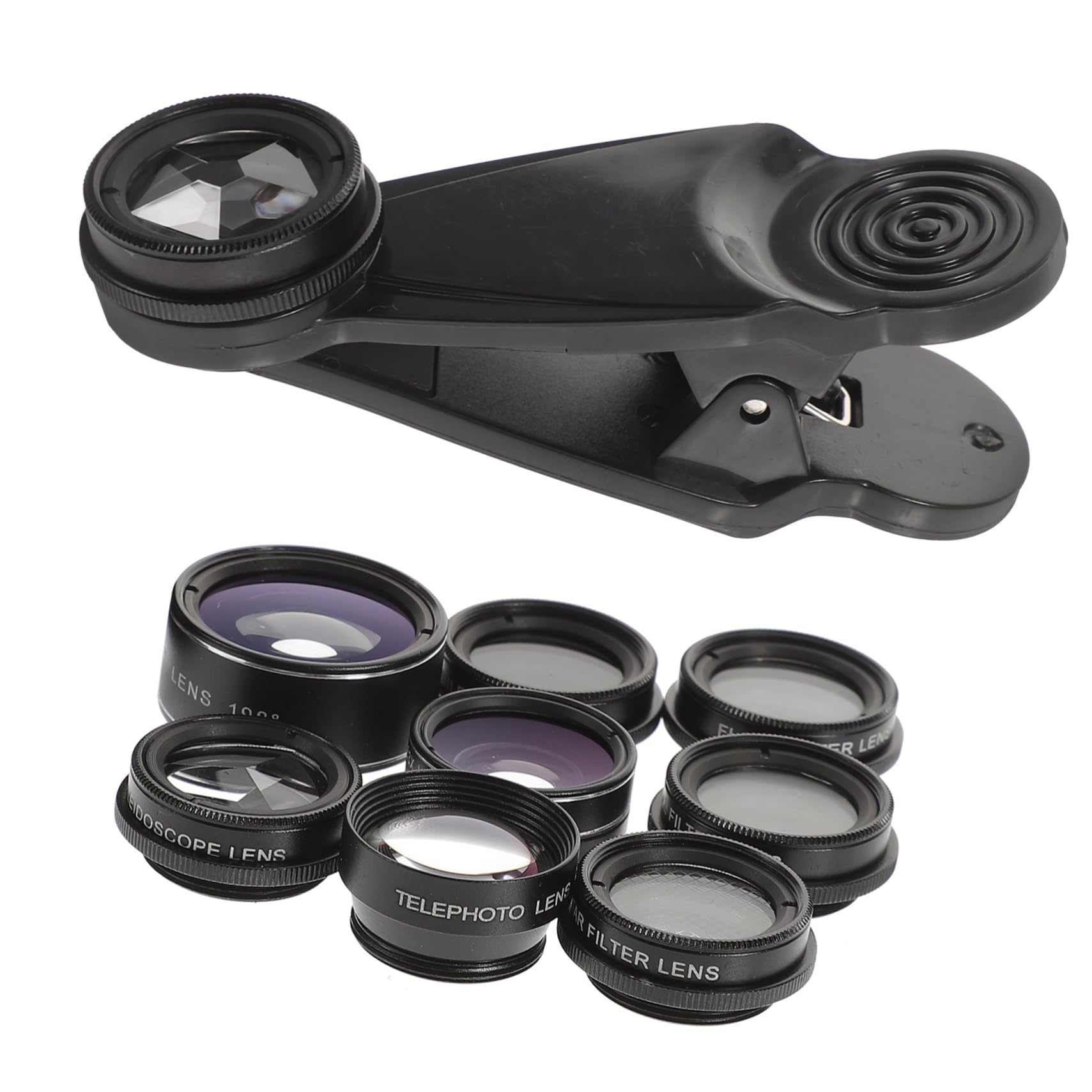 Kit Obiettivo Per Fotocamera Per Cellulare Obiettivo Fisheye Completo Effetto Raggi Per Smartphone