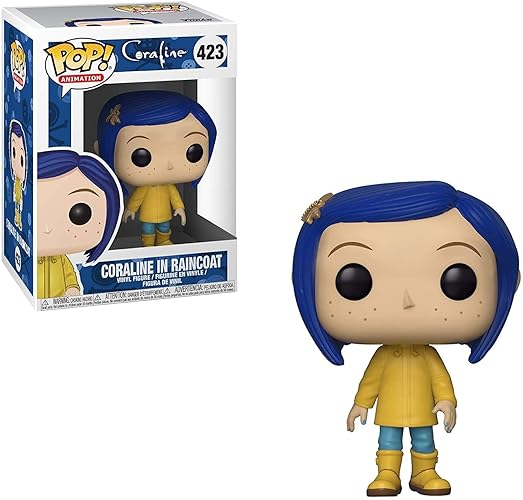Funko Pop Movies: Coraline - Coraline in Raincoat (Styles May Vary) Collectible Figure, Multicolor