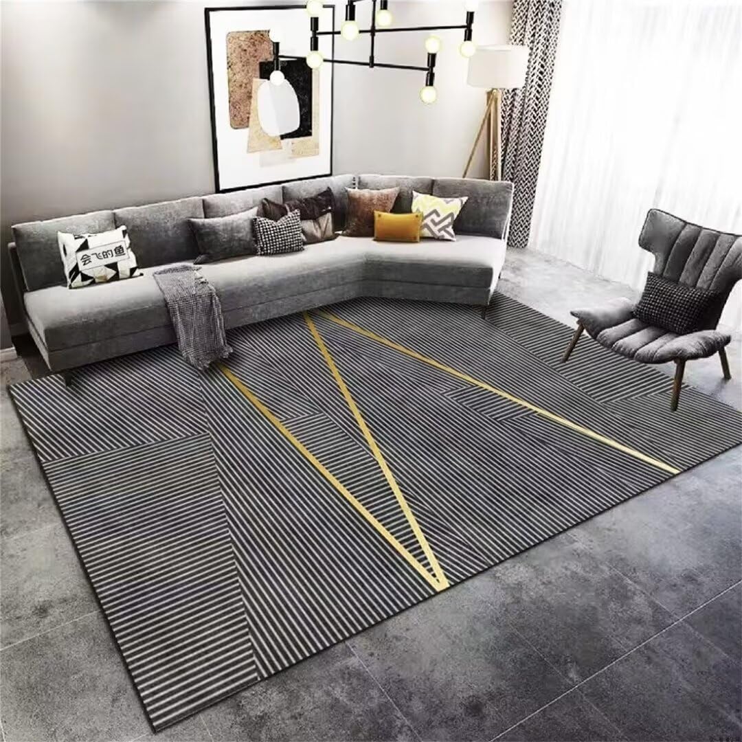 Tapis Entree Interieur Salon Gris 200X300 Accessoires Décoration