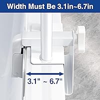 Vista 3 de Barandilla de seguridad ajustable para bañera: mango de barra de ducha para personas mayores, ancianos, discapacitados, se adapta a paredes