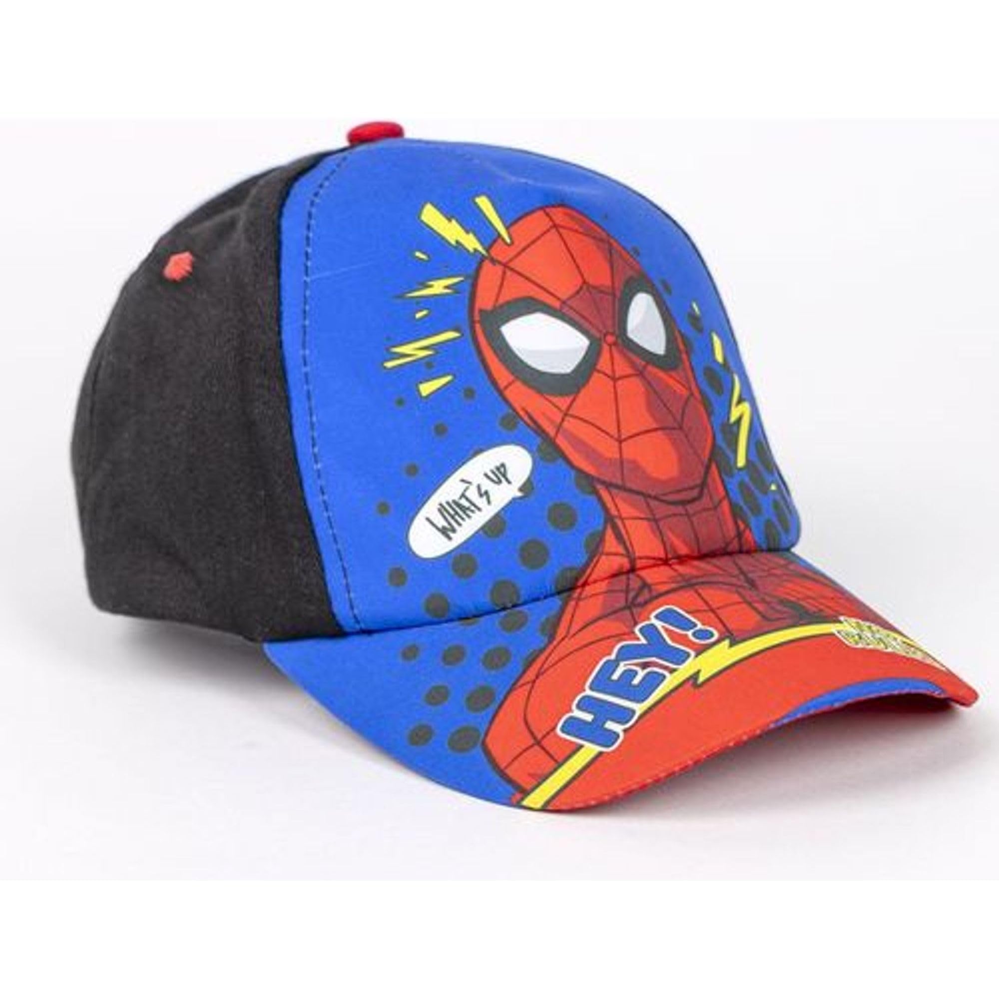 Cappellino e Occhiali Spiderman, Unisex, per Bambini, Design Originale, Regolabili e Leggeri, Ideali per L'Estate e Come Protezione Solare