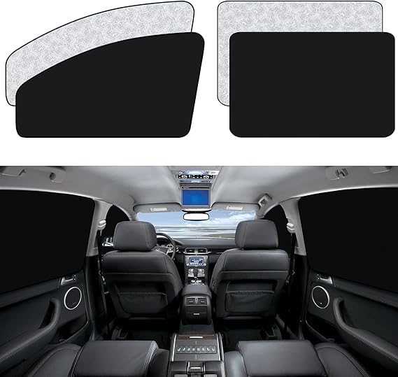 Car Window Sun Shades Covers 4 Pcs Privacy Side