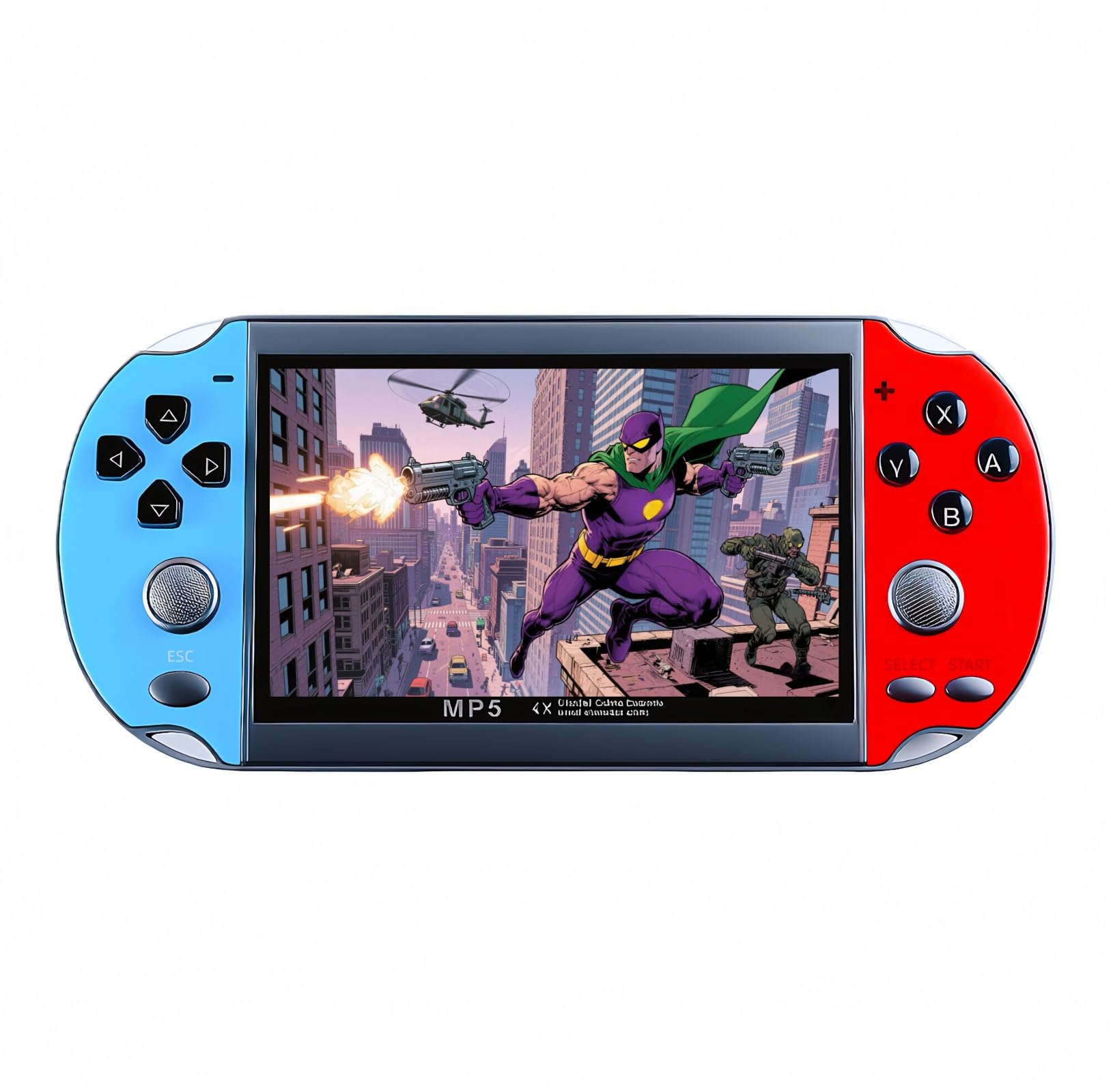 JXD Colorful Retro Video Game Console 4.3 inch Sreen 8GB Built-in 4000 Games Handheld ArcadeGame Console mini Portable Game Device Multiple Simulator