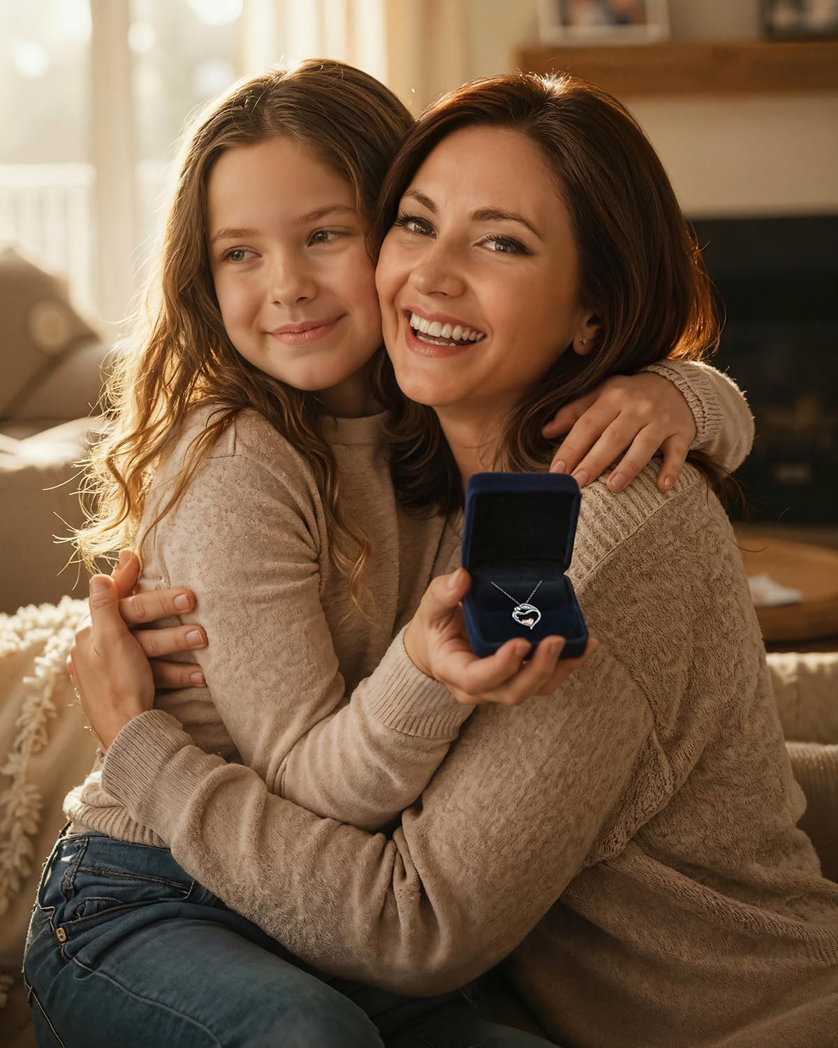 New Mom Gifts Birthstone Necklace for First Time Mother: Valentine’s Day Solid 925 Sterling Silver Pendant - Mama to Be Present Mother's Day Christmas Birthday Gifts for New Mom Wife Daughter Sister - Image 3