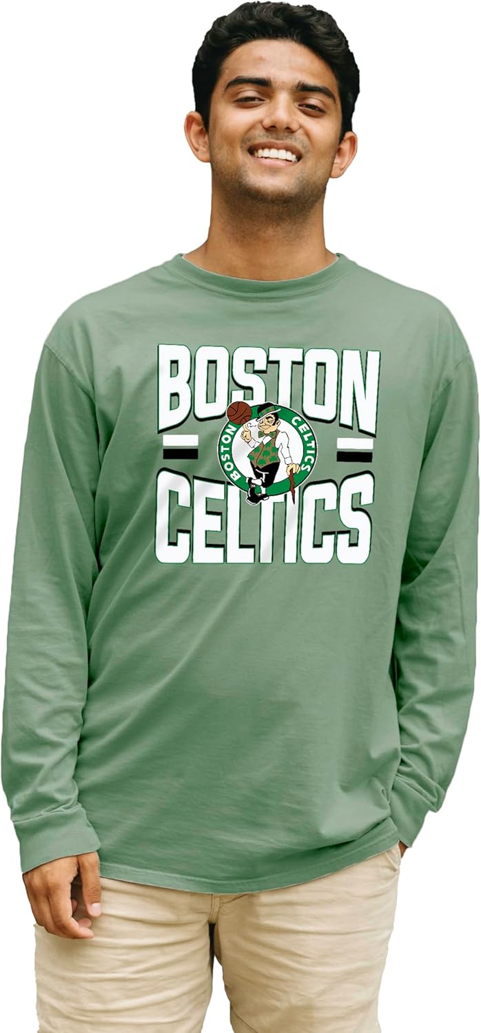 Blue 84 NBA Unisex-Adult NBA Officially Licensed Long Sleeve T-Shirt Ringspun Bold Team Color - Image 2