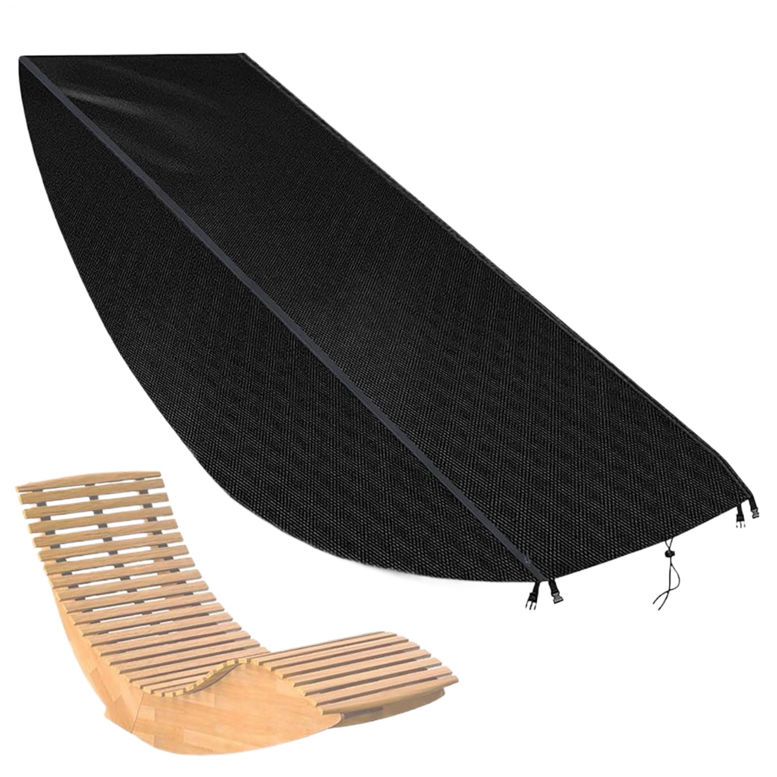 Funda robusta para sillas de piscina con acabado plateado y alta resistencia