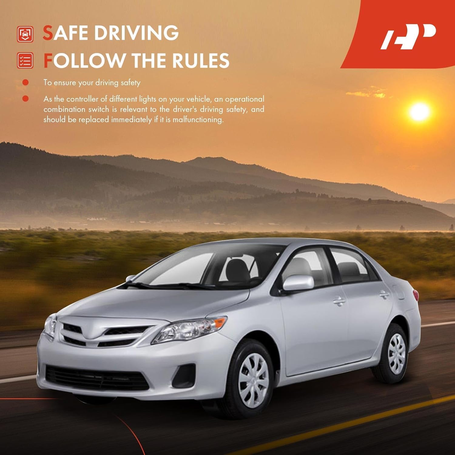 A-Premium Multifunction Switch Turn Signal Switch, Headlamp Beam Wiper Washer Switch, Compatible with Ford Crown Victoria Grand Marquis, Lincoln Town Car, Mercury Grand Marquis Marauder