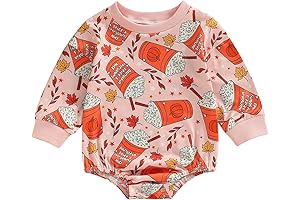 Adorably Festive: Halloween Newborn Baby Girl Pumpkin Sweatshirt Romper