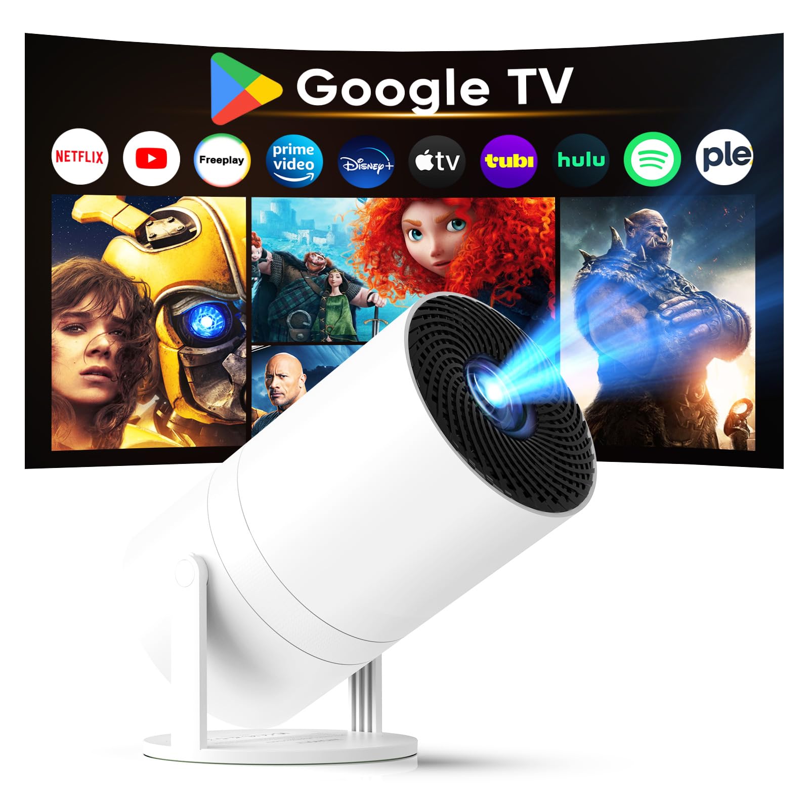 Amazon.com: [ Built-in Google TV & Voice Control] WISHOLY Mini