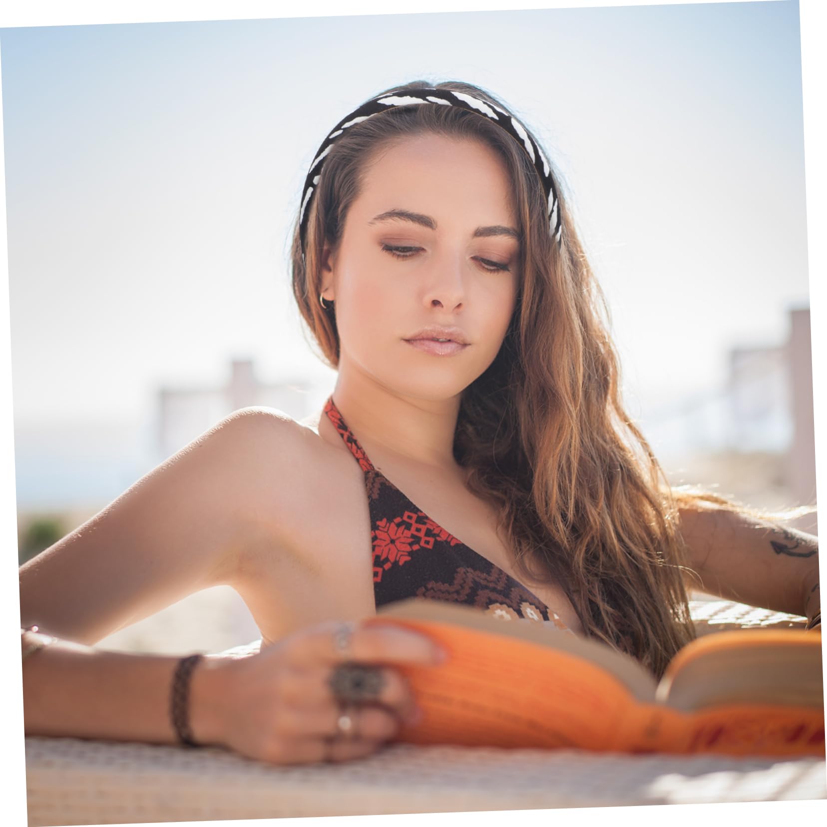 FRCOLOR 8 Piezas diadema de vaca diademas de animales diademas de yoga para mujer diadema para correr para mujer damas Venda cintas para el pelo de vaca Metal