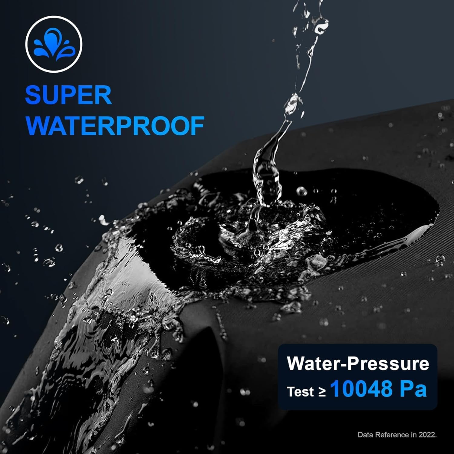 Zettum 4 piezas de cubierta de neumático para diámetro total de rueda 33-35 pulgadas (83-88 cm), cubierta de rueda 600D Oxford PU recubierto de alta resistencia y resistente al agua. Cubiertas de