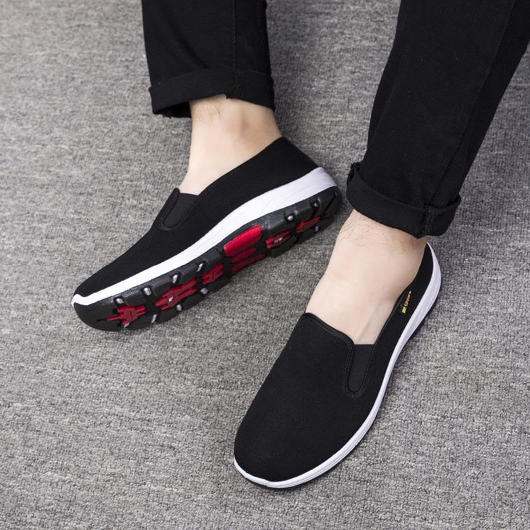 Stoffschuhe Herren Sommer Freizeit Schuhe Leichte Slip On Walkingschuhe