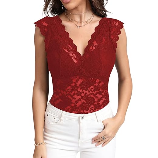 Blusa regata feminina sexy transparente com gola V e renda floral