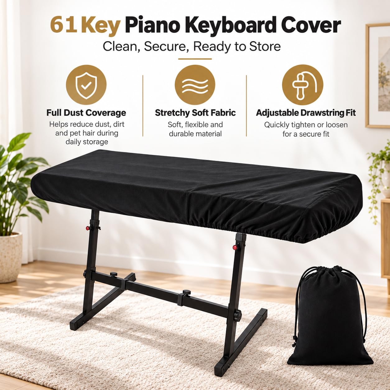 Copertura per Tastiera Pianoforte per Yamaha NP-12 2015-2023