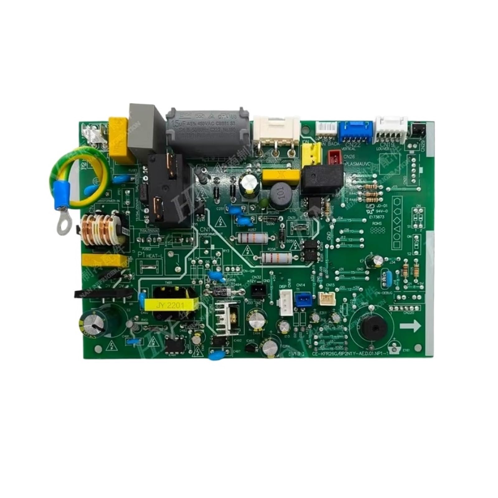 Fkymx Green Board Ce-Kfr26g/Bp2dn1y-Ae 17122000016838 Cu-Kfr35g/Bp2n1y-Afbu，Compatible For Midea，Air Conditioning Motherboard(Green Board)