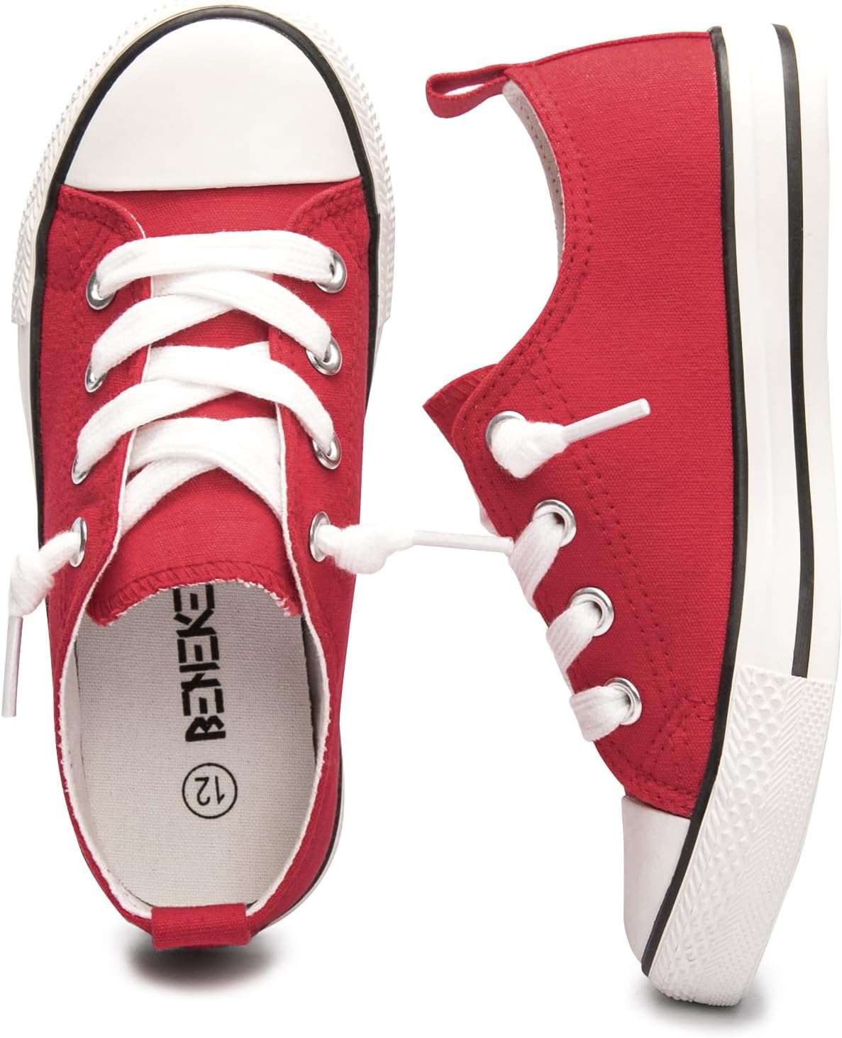 BENEKER Boy Girls Canvas Shoes Slip on Sneakers Comfort Casual Walking Shoes for Little Kid Big Kid - Image 4