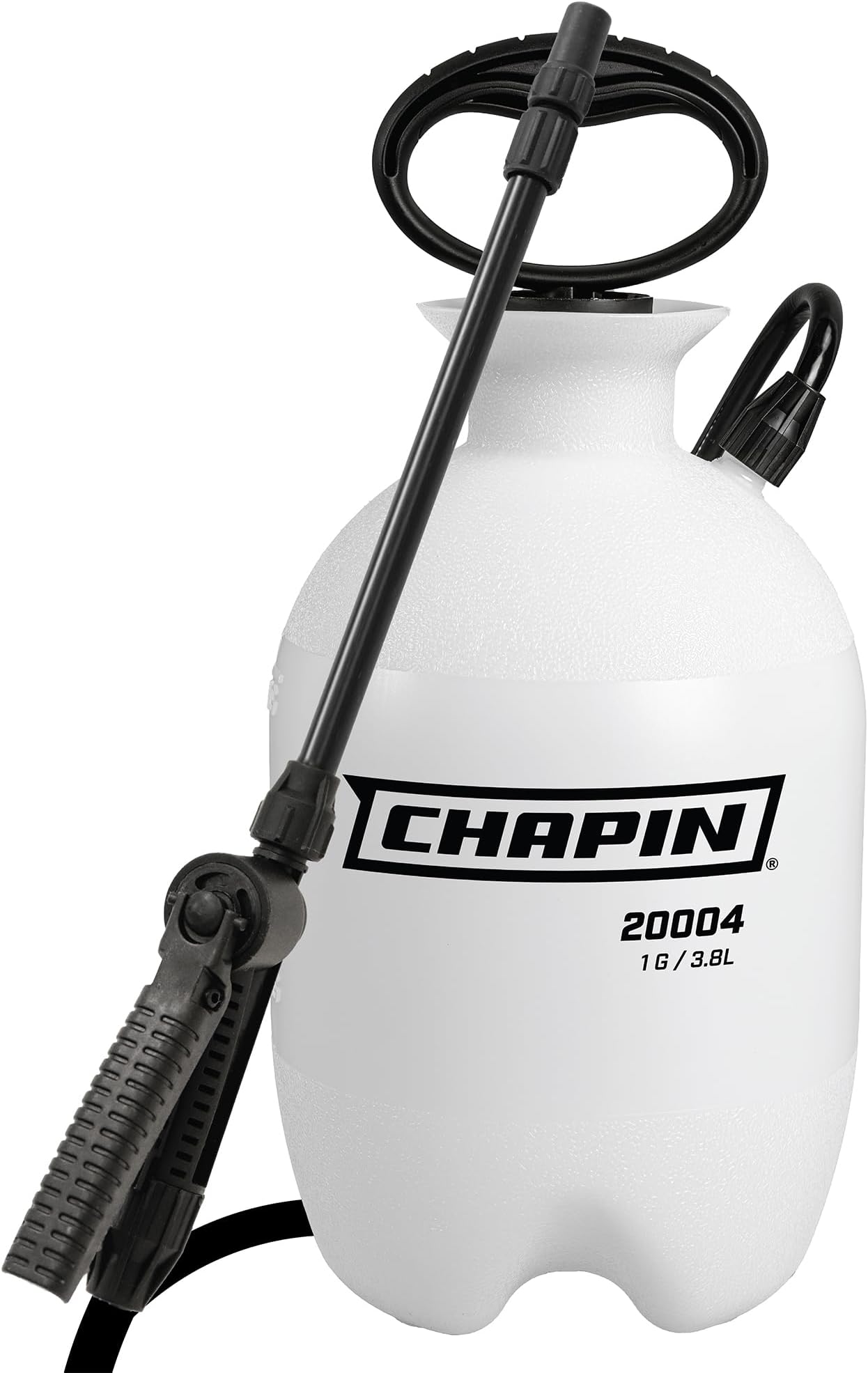 Chapin 20000 Made in USA 1 -Gallon Lawn and Garden Pump Pressured Sprayer, for Spraying Plants, Garden Watering, Weeds and Pests, Polypropylene, Translucent White