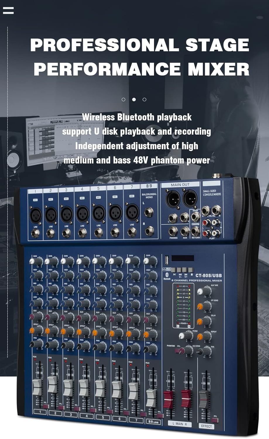 WEYMIC CT-60 Mixer right side controls labeled