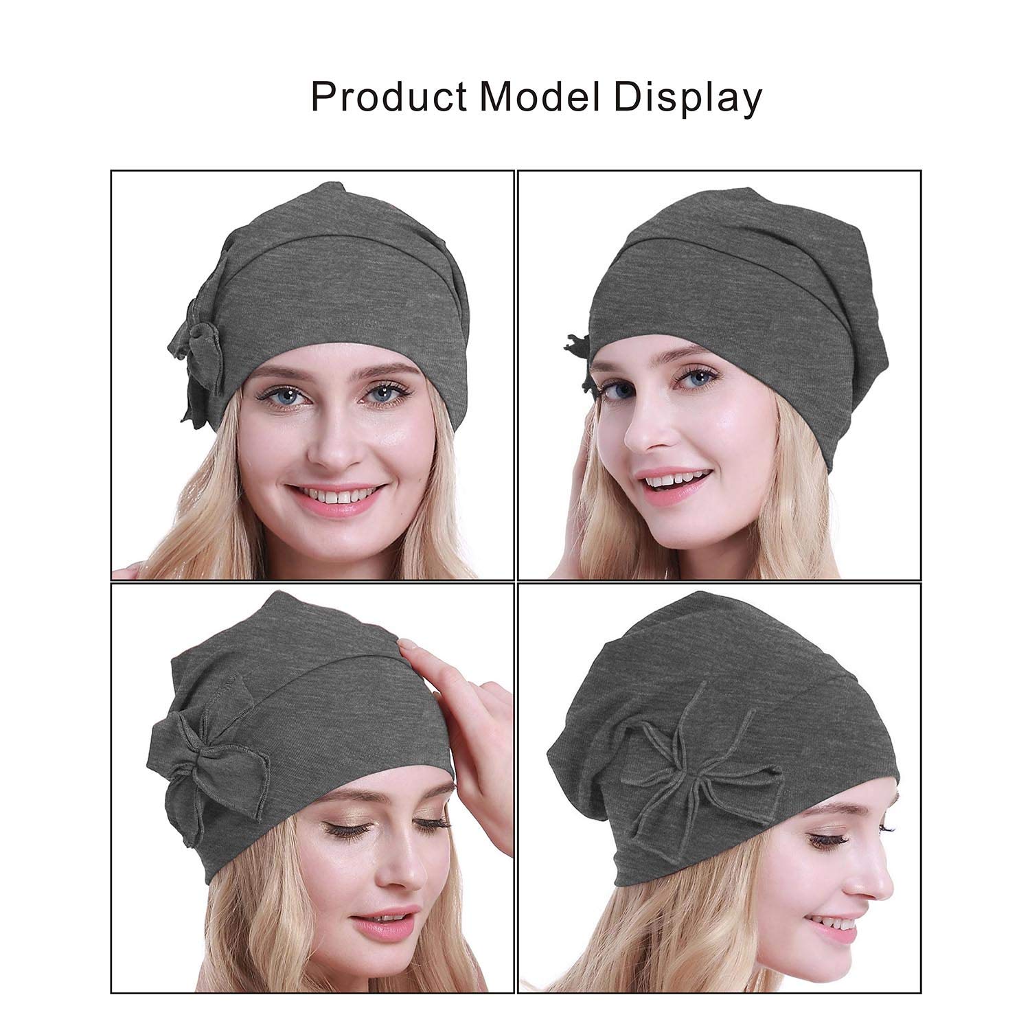 osvyo Bamboo Chemo Headscarf for Women Hair Loss – Cancer Slip On Headwear Turbans Sealed Packaging