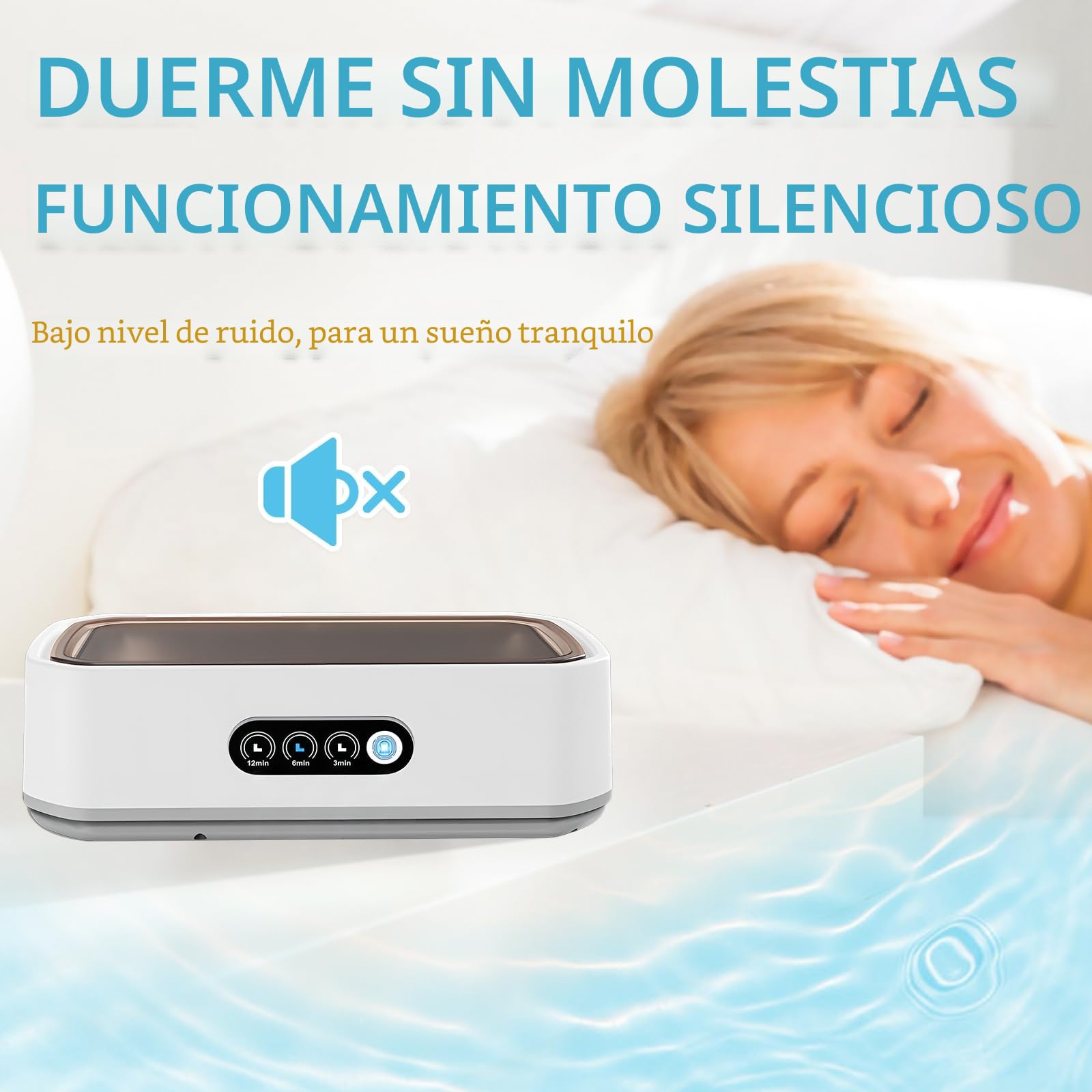 Limpiador Ultrasonidos Profesional 650 ml 49 kHz 3 Configuraciones de Tiempo Limpieza Profunda de 360° Tanque de Acero Inoxidable para Gafas, Joyas Dentaduras Postizas Relojes Cabezal de Afeitado