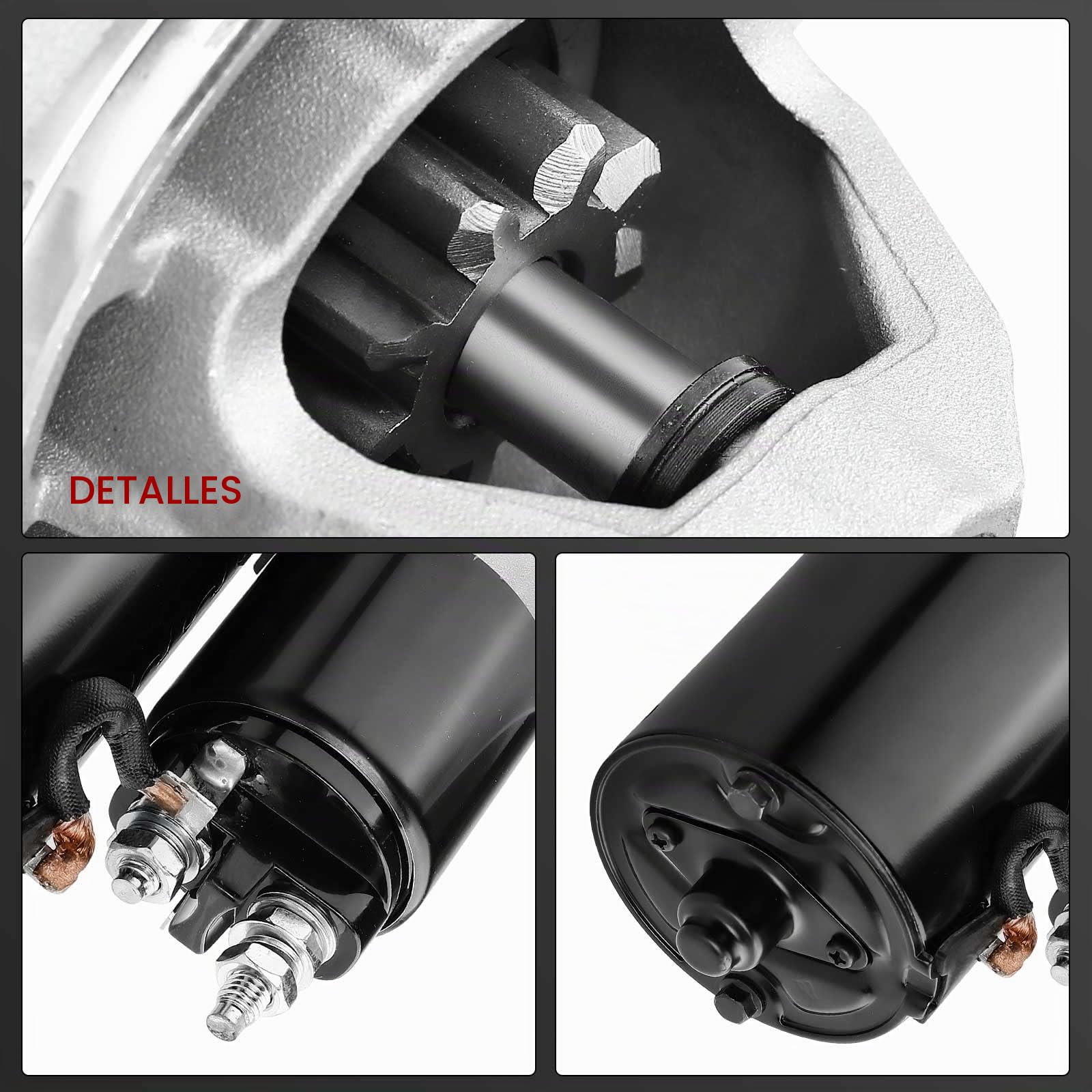 Frankberg Motor de arranque 25 kW 12 V 9 dientes 0001109031 | Compatible con: JCB TM180 JCB TM220 Kohler Motor Lombardini Motor
