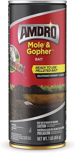 Amdro Mole & Gopher Bait 1 LB, 100510486, etiqueta negra