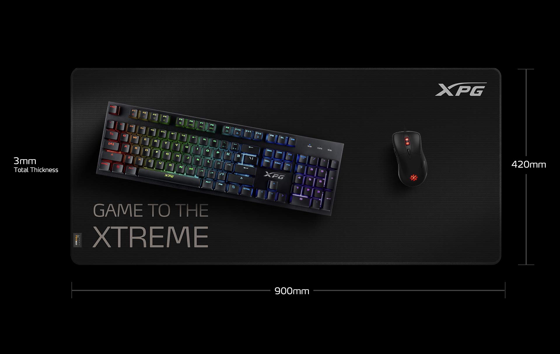 Amazon | XPG BATTLEGROUND XL ゲーミングラージマウスパッド