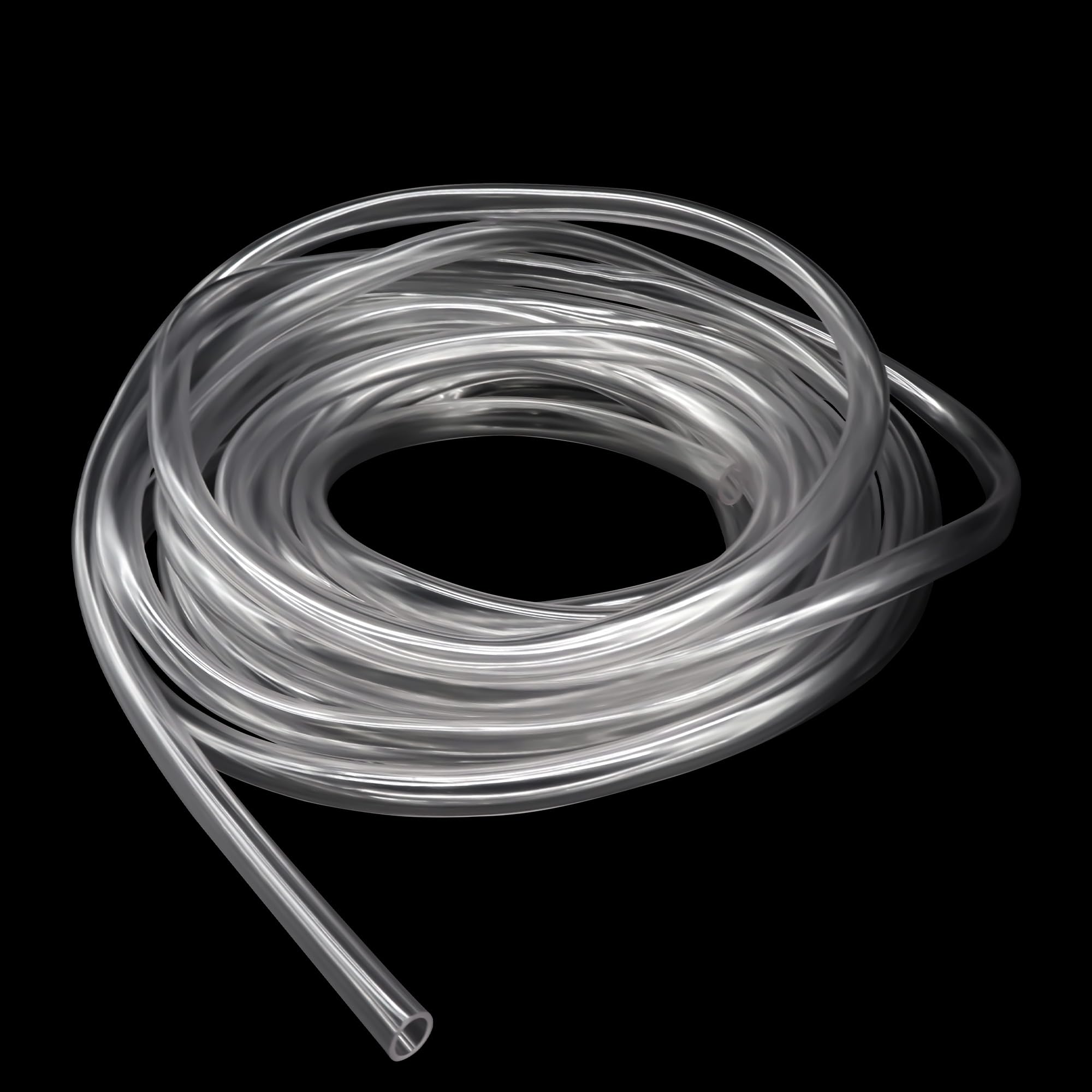 Lavmhab Clear Pvc Tube 12Mm Id X 15Mm Od 6M(19.6Ft) Vinyl Hose Pvc Tubing, Lightweight And Flexible Plastic Tubing Water Air Pipe