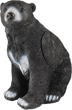 Archery Targets 3D Shooter Black Bear with Replaceable Core Insert and Ground Stakes for Targeting Practice