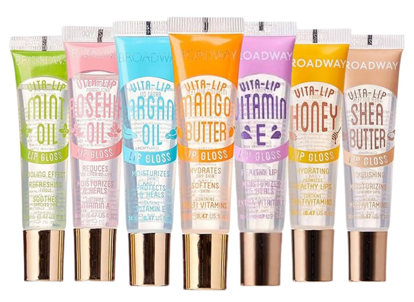 Broadway Vita-Lip Clear Lip Gloss 0 47oz 14ml BCLG07D1- Honey