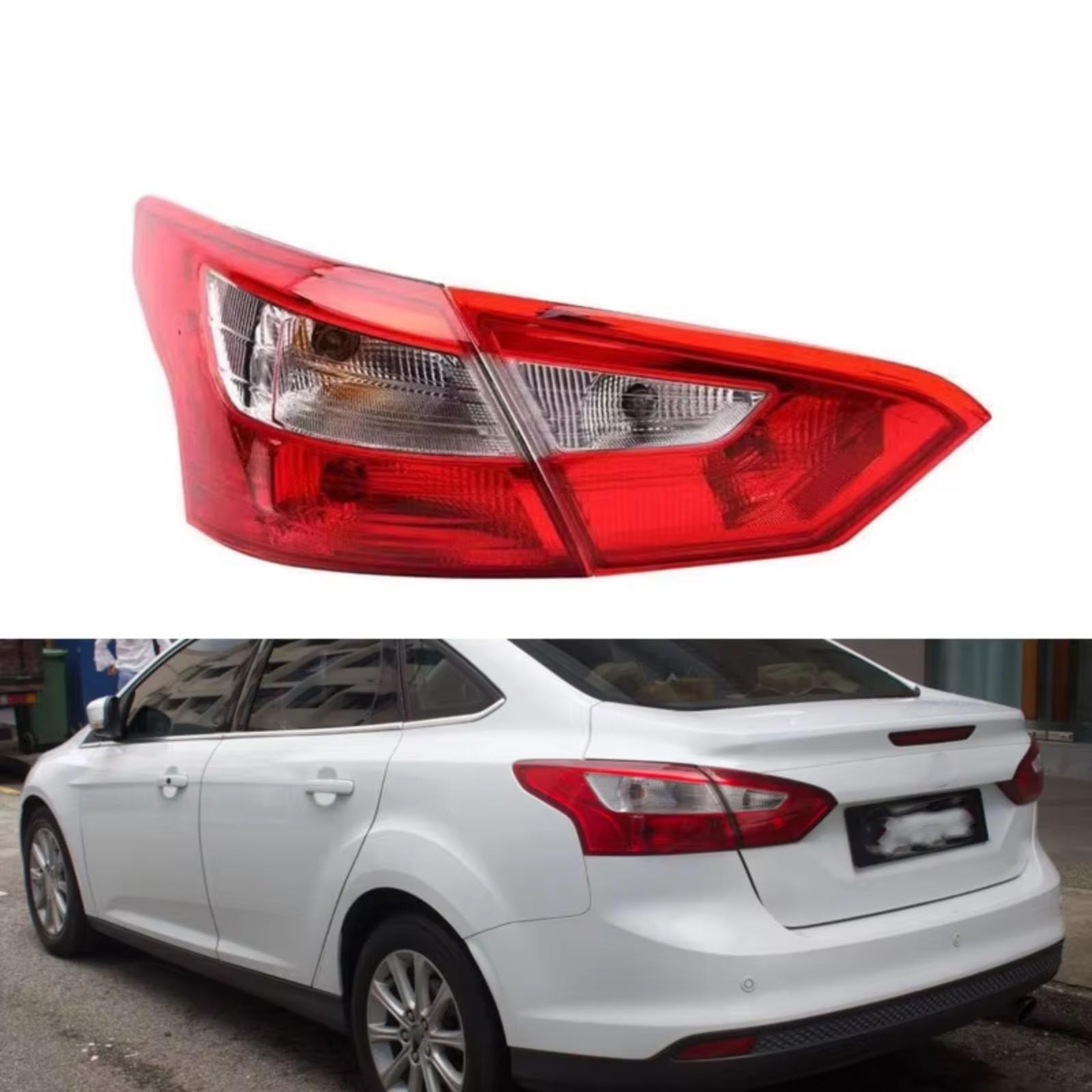 Fanale Posteriore Per Ford Per Focus 2012 2013 2014 fari posteriori auto | Fanali posteriori auto Fendinebbia Indicatori direzione Stop Gruppo luci freno Lampada retromarcia