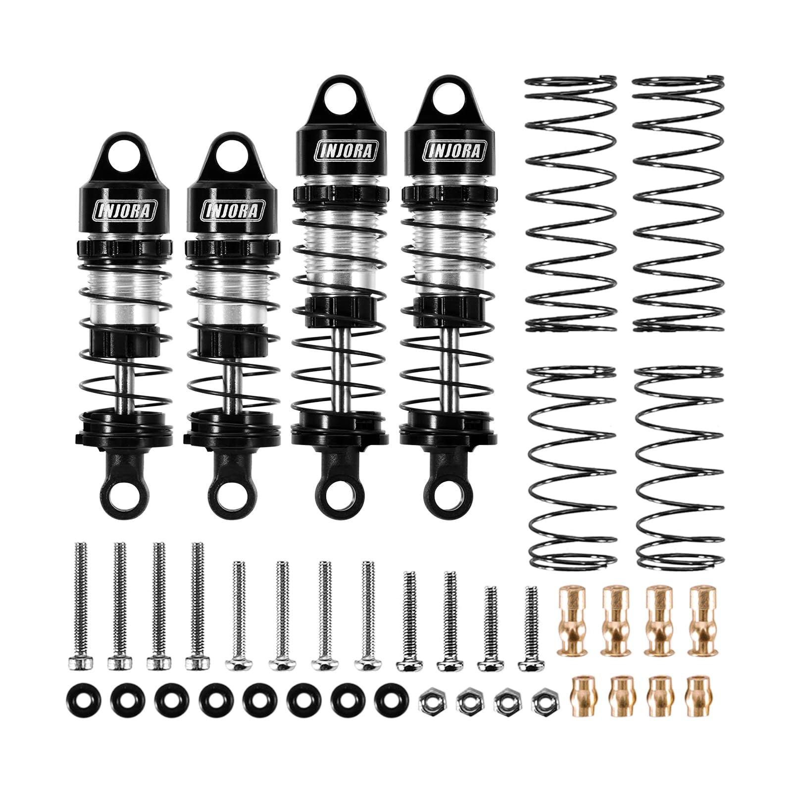 INJORA Aluminum Oil Shocks for Buggy Losi Micro-B/Micro-T (Front & Rear)