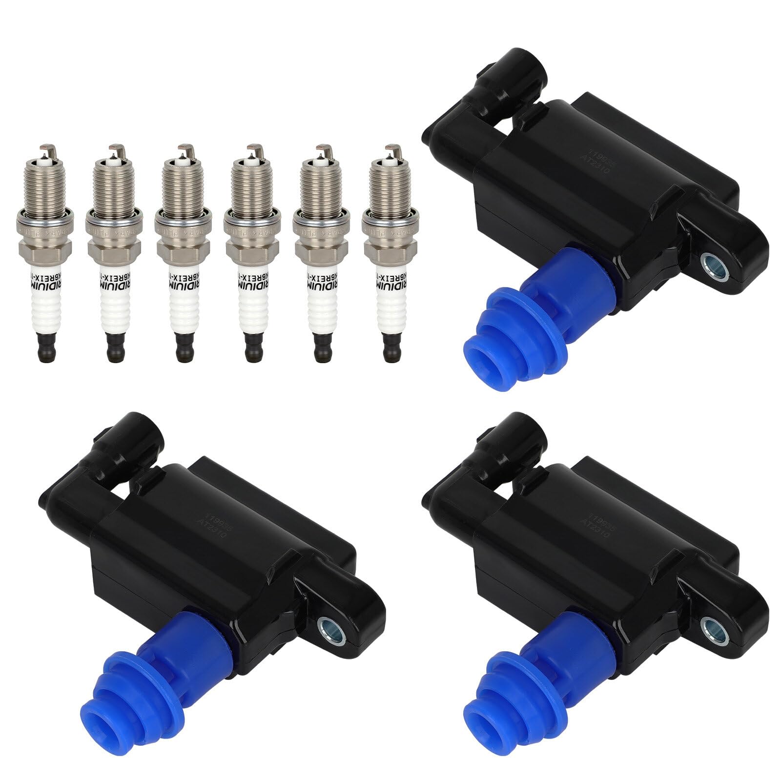 ECCPP 3-Coil + 6 Iridium Plugs Kit