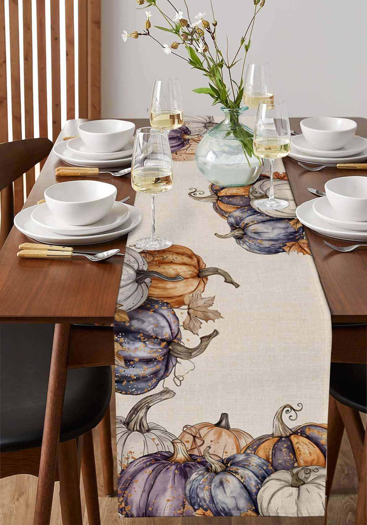 Lavender Tulip Table Runner - 13x72 Inch Spring Floral Dining Table Decor