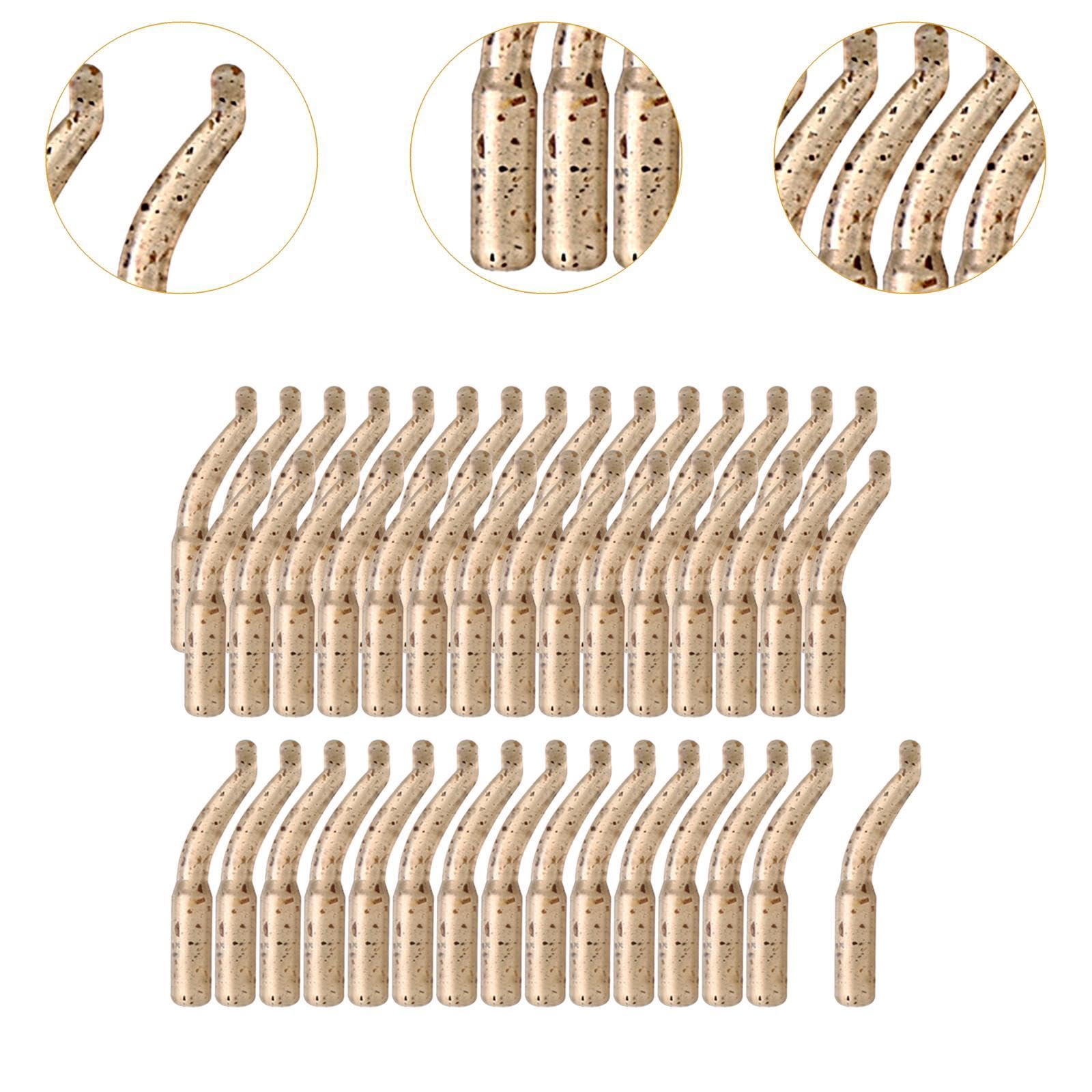 QSTDGVPW 30 Pieces Hair Rig Line Aligner Sleeves Fishing Terminal Tackles Hook Aligner Rubber Tubes Stable Carp Fishing Hook Kickers, Small 17mm