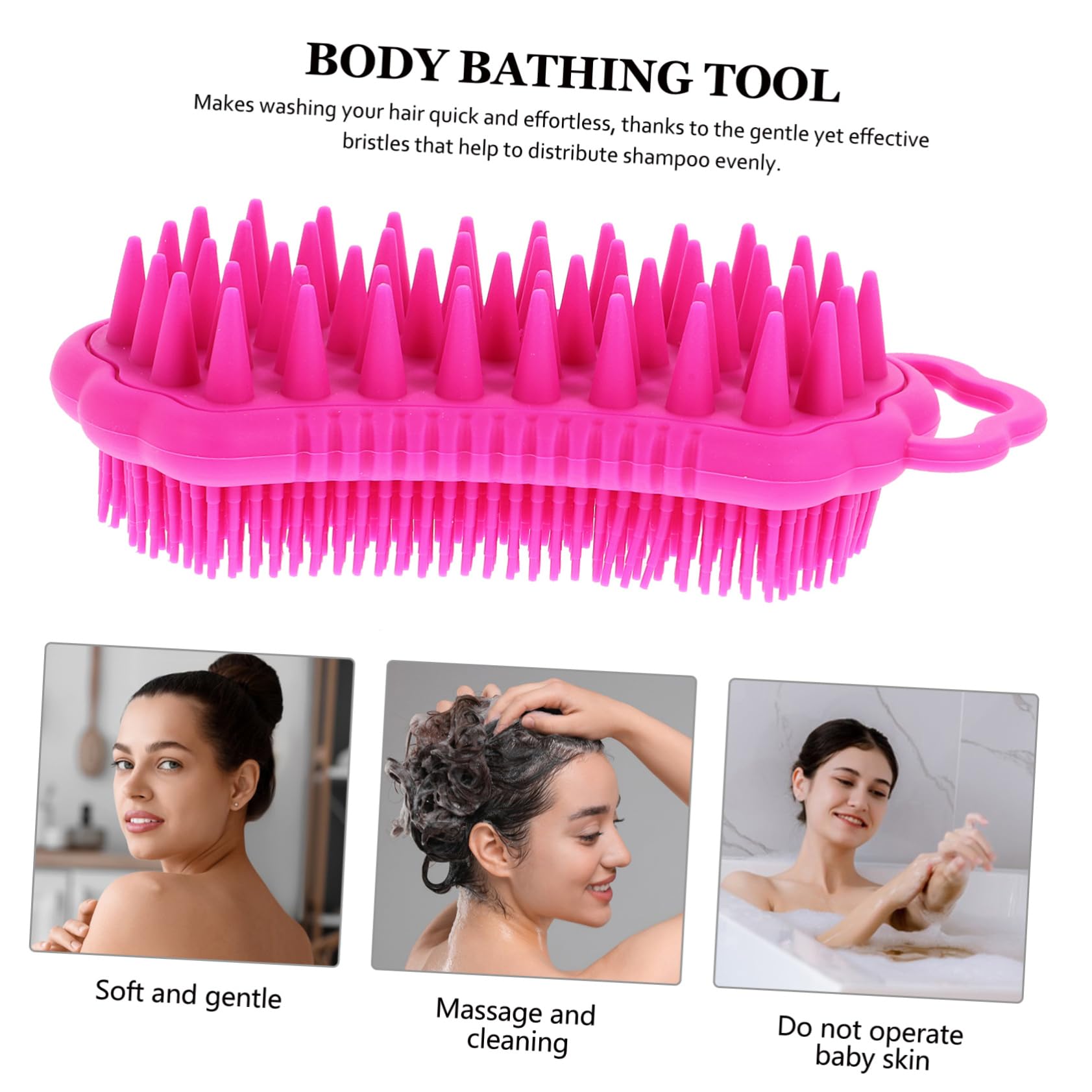 Healeved 4stücke Kopfhaut Massagebürste Exfoliating Scrubber Für Dusche Tiefenreinigend Und Für Haartypen Verbessert Die Durchblutung Und Fördert Die Nährstoffaufnahme