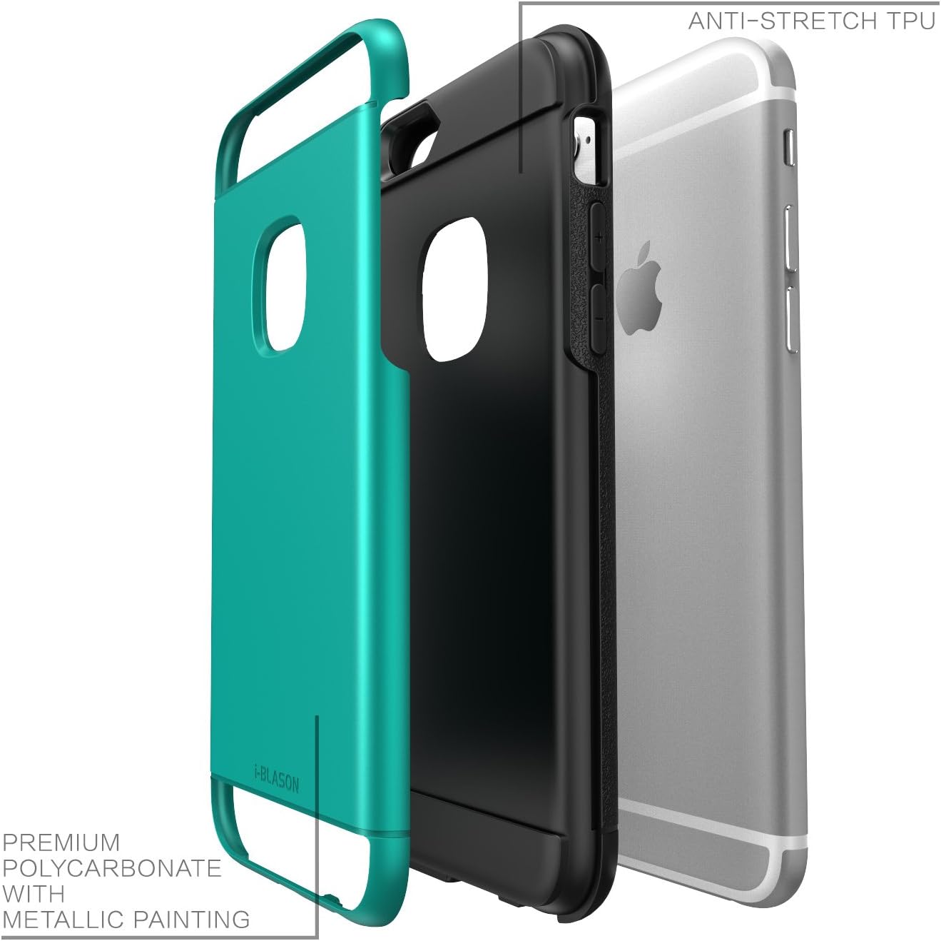 iPhone 6s Case, i-Blason Unity [Dual Layer] Apple iPhone 6 Case 4.7 Inch Cover [Ultra Slim] Armored Hybrid TPU Cover / Hard Outter Shell (Green)