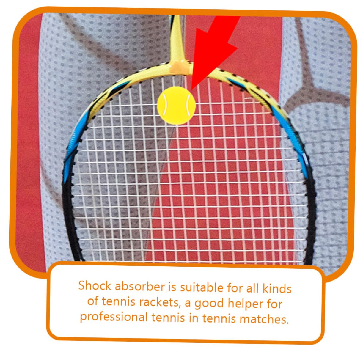 HANABASS Schläger Tennis Schläger Tennis Dämpfer Tennis Vibrationsdämpfer Tennis Gel Tennis Zubehör Dämpfer Dämpfer Tennis Tiny Shocks Absorber Silicon Silica Gel