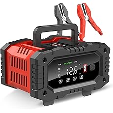 Battery Charger 30A, 12V/24V Lead Acid Smart Battery Charger, 12V LiFePO4 Car Battery Trickle Charger, Automatic Battery Maintainer for Car Motorcycle Lawn Mower Marine Boat Lead Acid Batteries