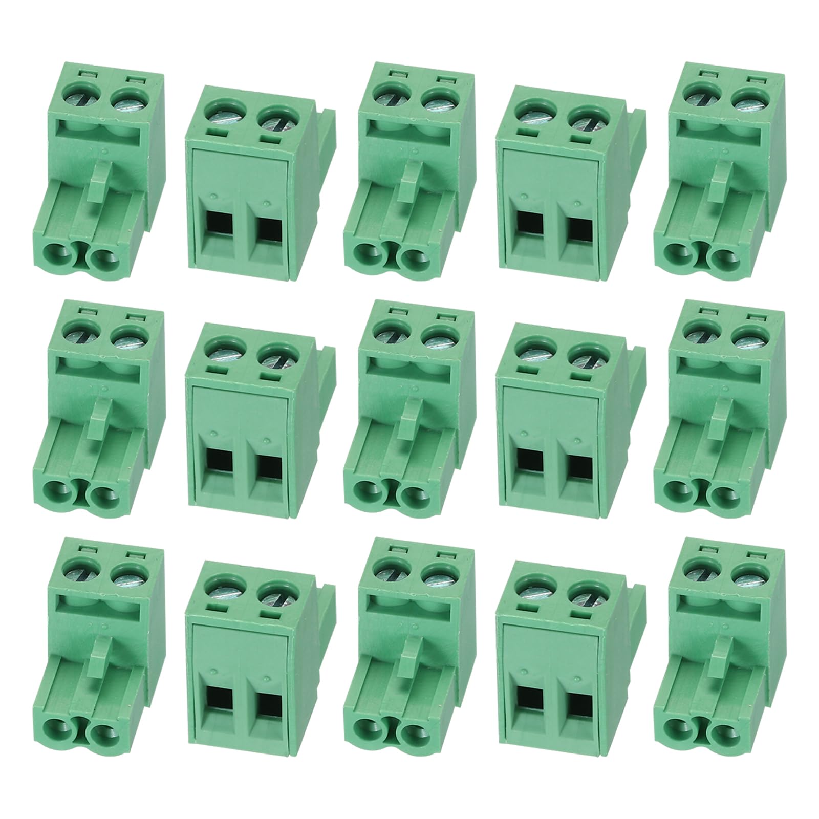 Bloques enchufables de 5,08 mm KF2EDG conector terminal de dos polos para PCB 6