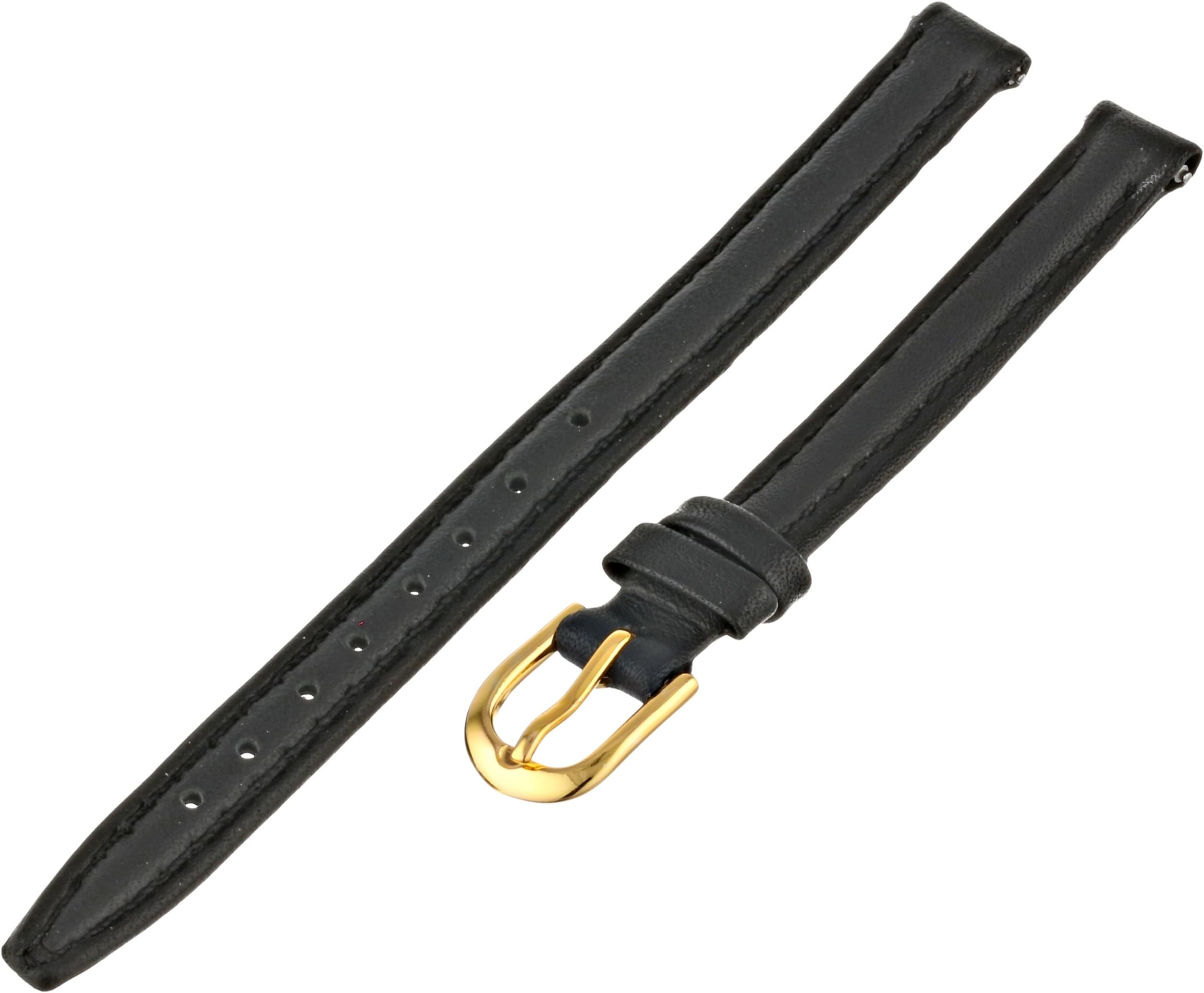 Voguestrap TX39308BK Allstrap 08mm Black Regular-Length Genuine Calf Watchband