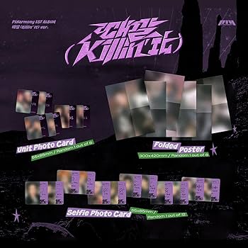 P1Harmony - 1st Album [Killin' It] (Killin' Ver.) Out Box + Photo
