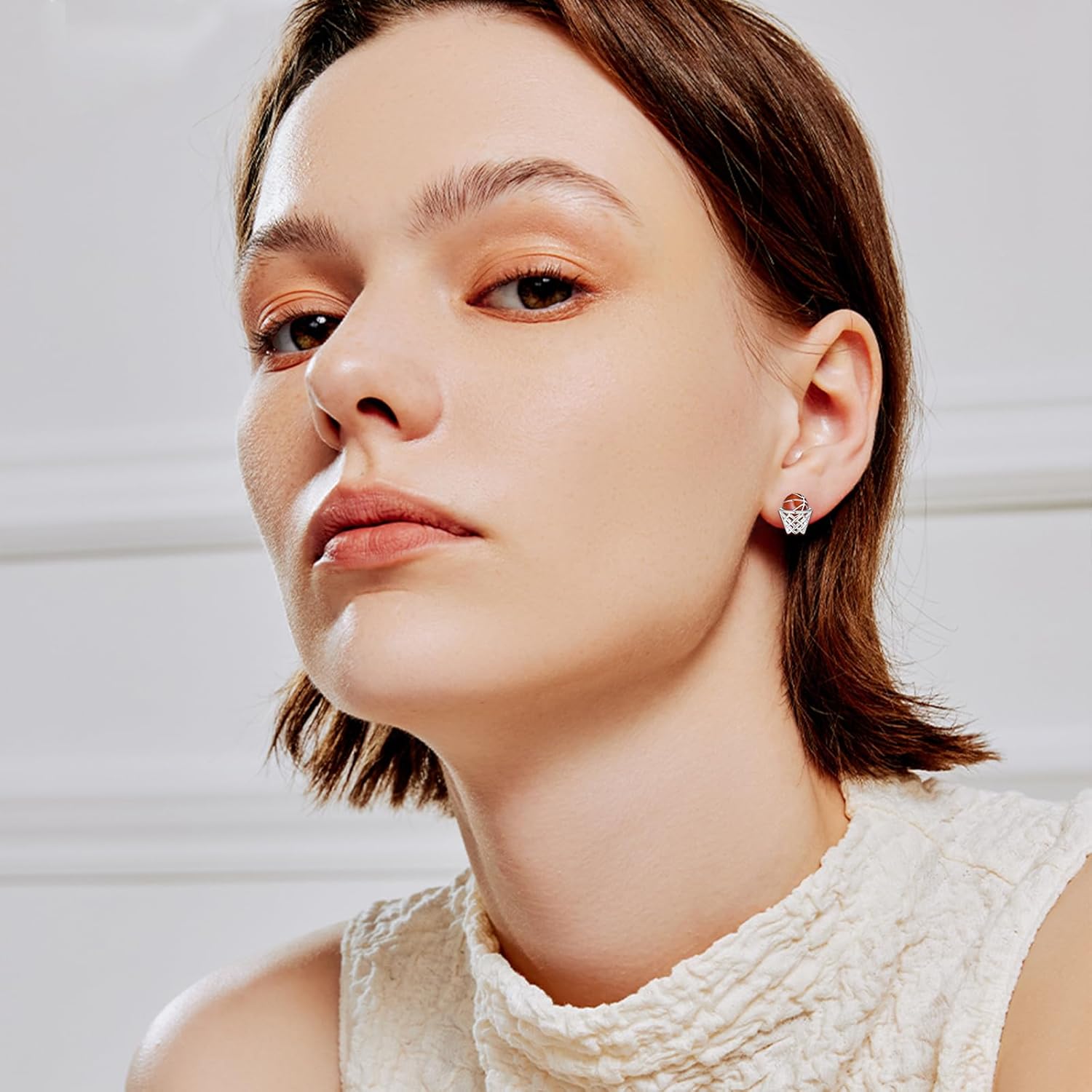 Sports Earrings for Women 925 Sterling Silver Basketball/Baseball/Soccer/Golf/Volleyball/Football Jewelry Gifts for Sports Lovers Coach Player - Image 6