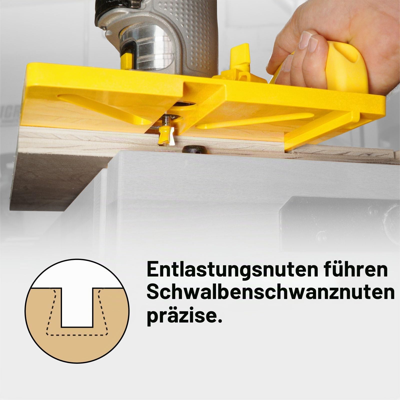 MICROJIG MatchFit Grid Routing Guide - Präzisionswerkzeug für Schwalbenschwanz-Klemmschienen, einfache Einrichtung, selbstindexierendes Design, kompatibel mit Oberfräsen | Komplett-Set für 1/4