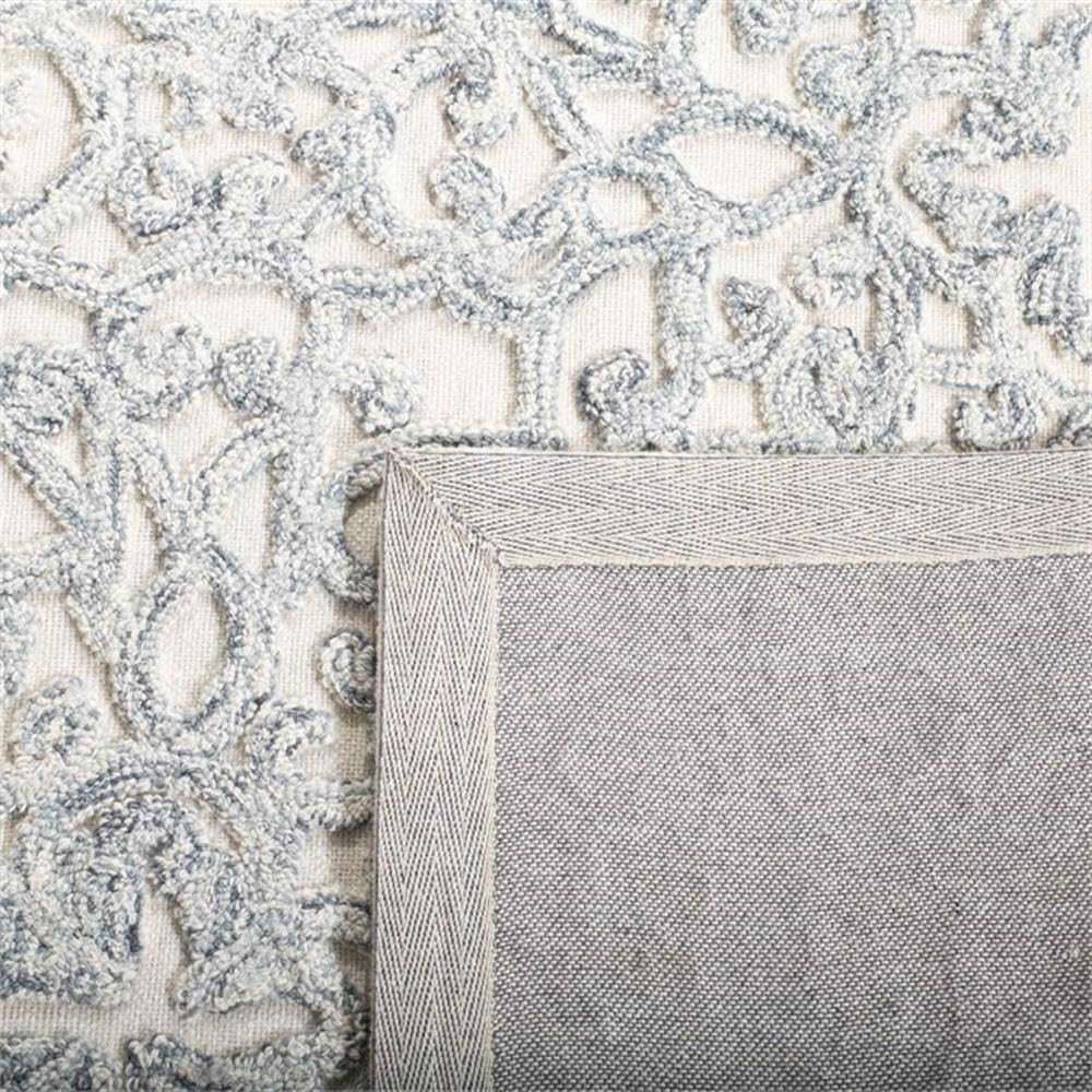 Ivory Hand-Tufted Wool 8' x 10' Area Rug