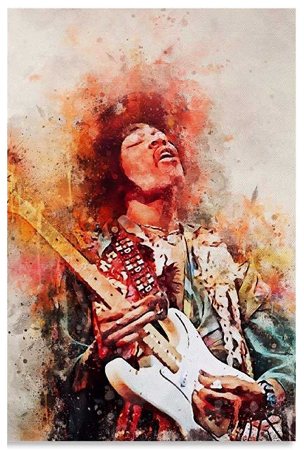 STARMS Puzzle 1000 Pieces Jigsaw Puzzle for Adults,for Jimi Hendrix Figure Portrait Puzzle,Woodenpuzzle (No Frame ; 1000 Pieces)/No Frame/3 0 0