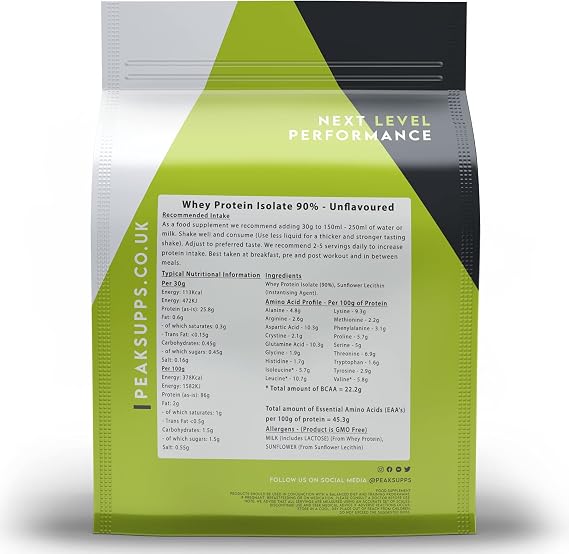 Whey Protein Isolate 90% - Unflavoured 500g