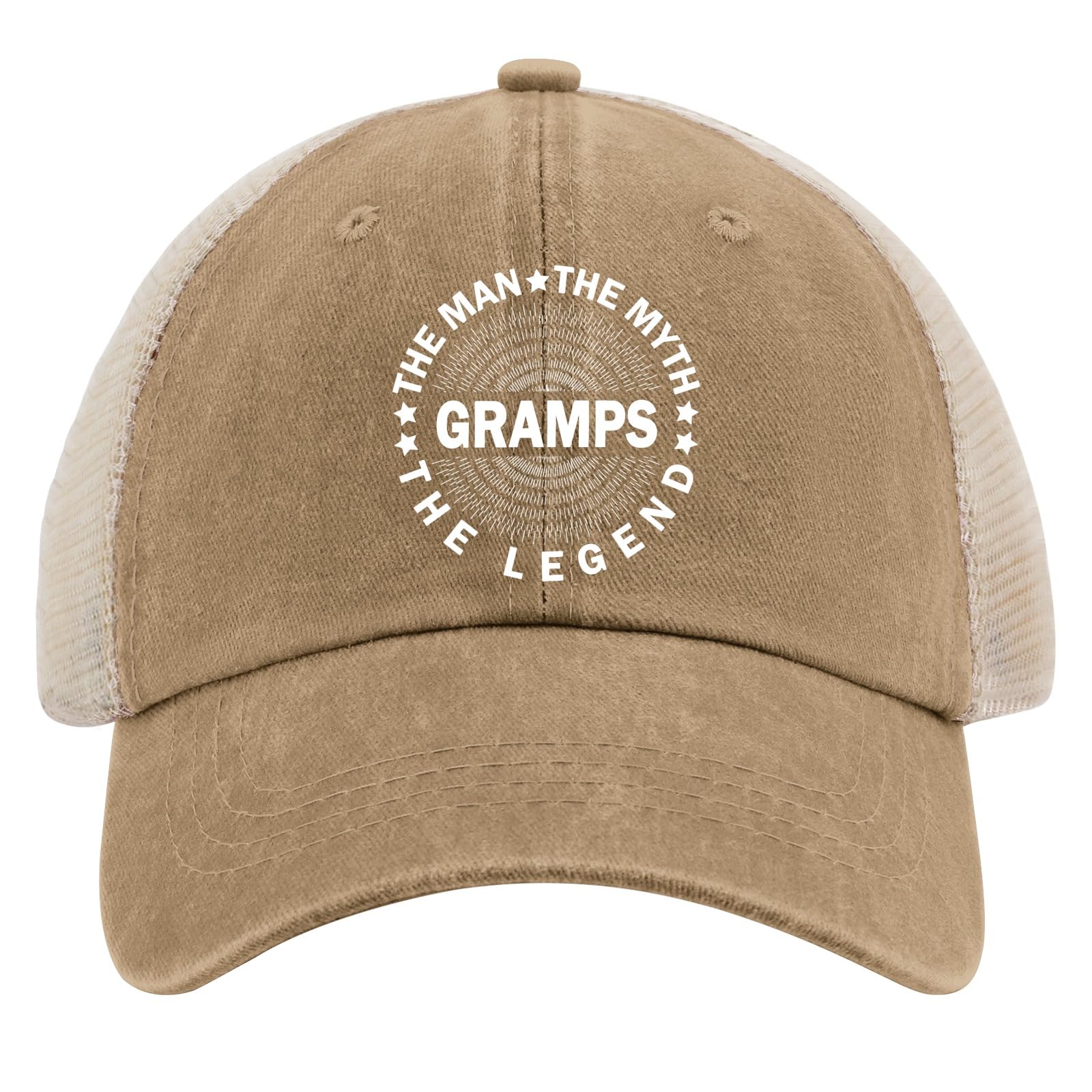 Rogany Gramps The Man The Myth The Legend Hats Camping Cap for Boyfriends