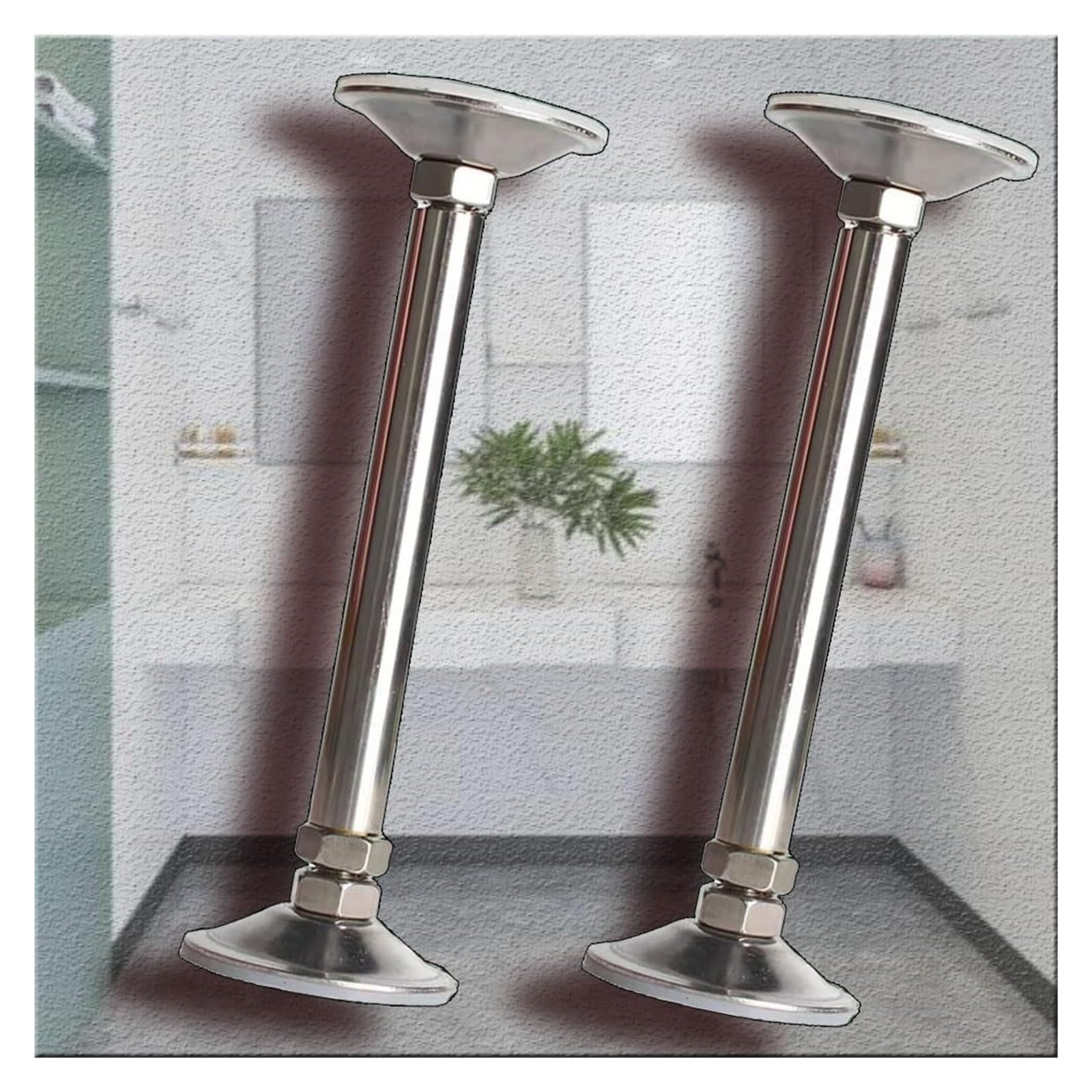 Jfgctyhxy One Color Kitchen Sink Bracket Adjustableundermount Basin Support Legs No(2*Height 41 55Cm(16" 21.6"))