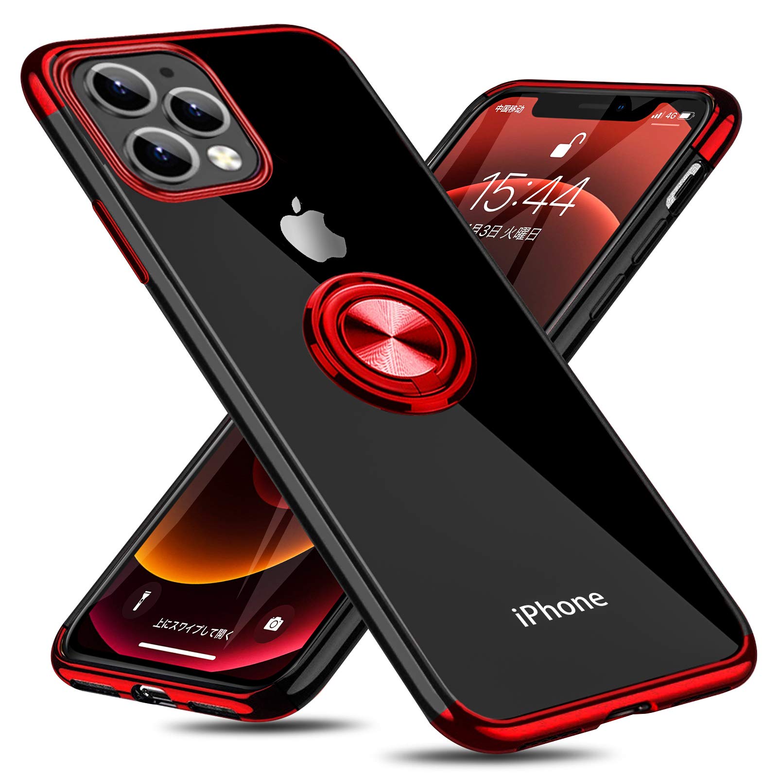 Amazon.co.jp: iPhone 12 Pro Max 用 ケース リング付き クリア